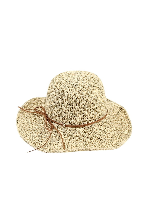Sun Hat for Women Floppy Straw Wide Brim Summer Hats Foldable Packable UV Protection Gardening Beach Hats UPF 50+