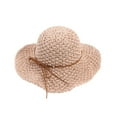 thumbnail image 1 of Sun Hat for Women Floppy Straw Wide Brim Summer Hats Foldable Packable UV Protection Gardening Beach Hats UPF 50+, 1 of 3
