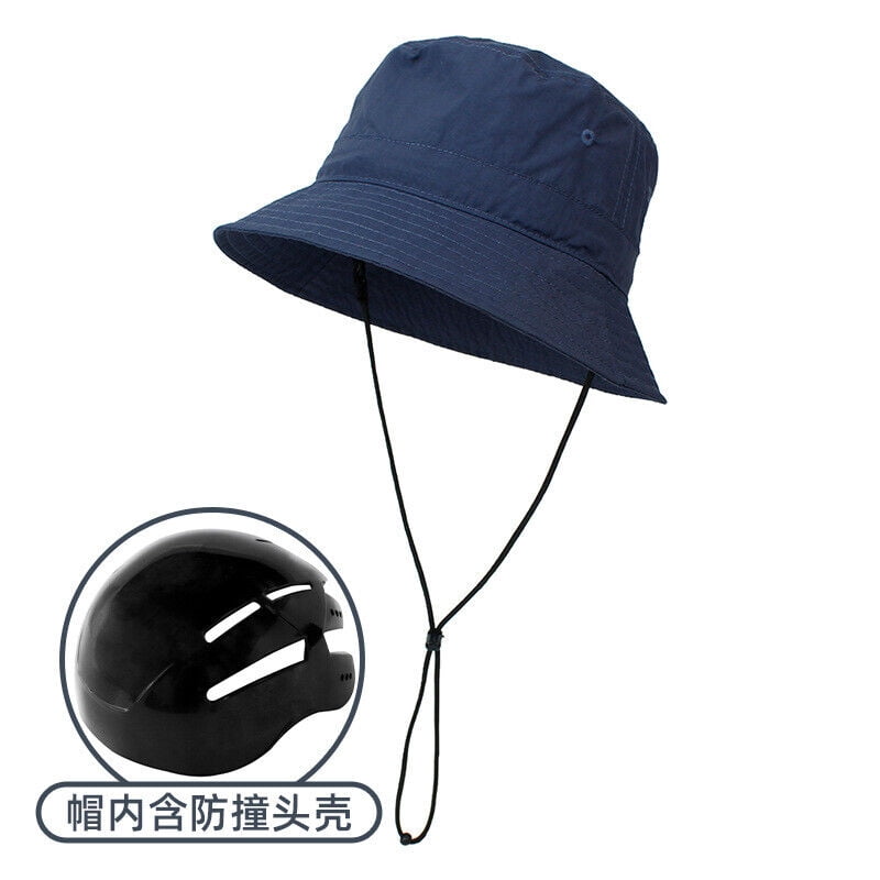 Chapeau Bucket à Large Bord Avec Jugulaire - Protection UV400, Réglable, Pour Randonnée, Plage, Voyage