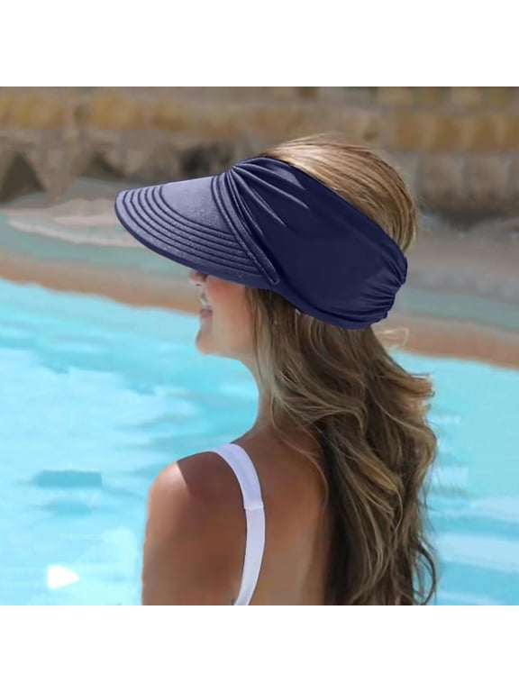 Sun Hat for Women Men Large Brim Hat Adjustable Hood Circumference Sun Hat Visor Wide Hat Summer Face Beach Sports Cap Quick Drying Sunshade Hat
