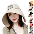 thumbnail image 1 of Sun Hat for Women Summer Beach Wide Brim UV Hats with Chin Strap Travel Foldable UPF 50, 1 of 6