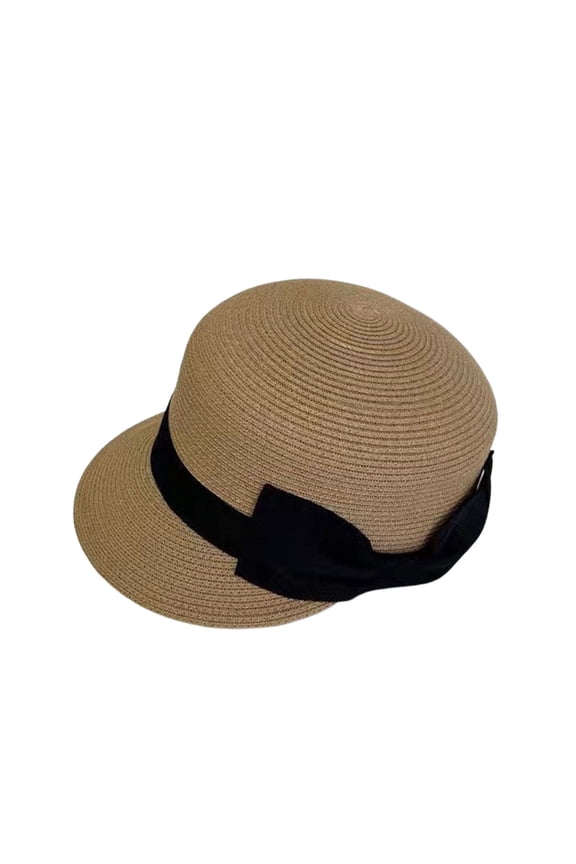 Sun Hat for Women Wide Brim Fedora Straw Uv Upf 80+ Uv Protection Fishing Hat Summer Beach Hat Top Khaki One Size