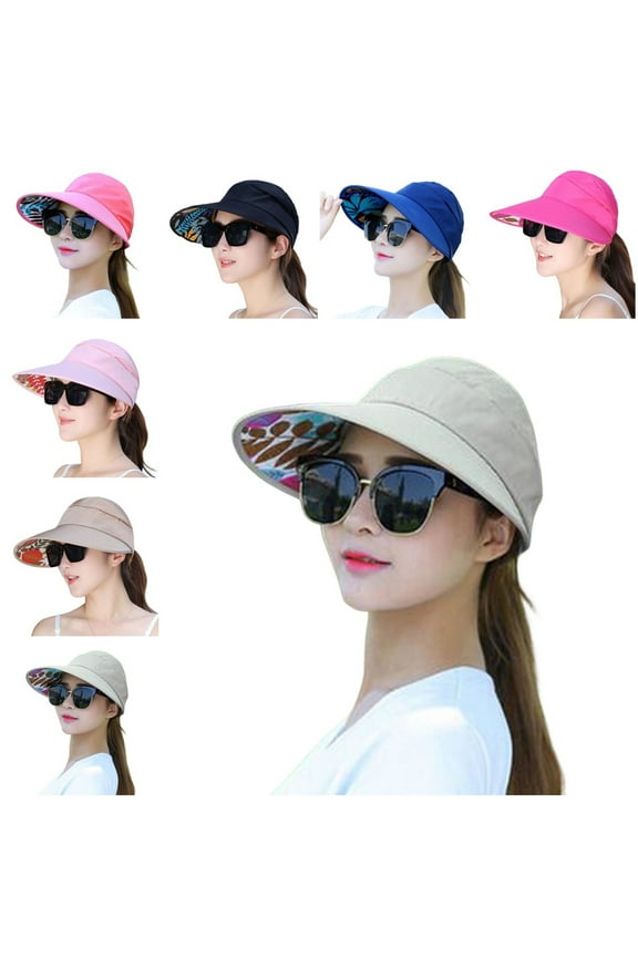 Sun Hat for Women Wide Brim Sun Hat UV Caps Floppy Beach Packable Visor
