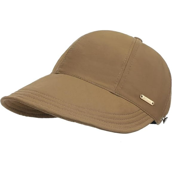 Sun Hat with Ponytail Hole for Women Summer Quick Dry Wide Brim Waterproof Beach Hat UV Protection Baseball Cap UPF 50 