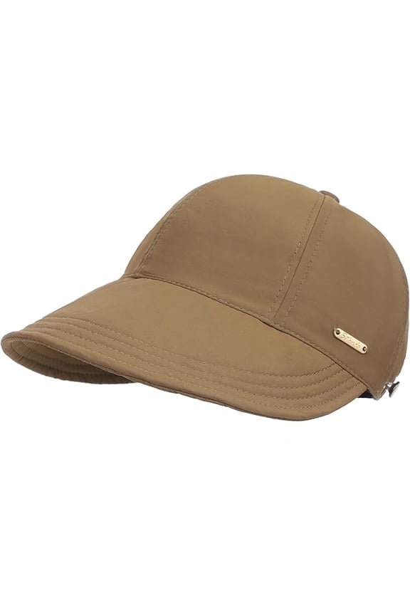 Sun Hat with Ponytail Hole for Women Summer Quick Dry Wide Brim Waterproof Beach Hat UV Protection Baseball Cap UPF 50+