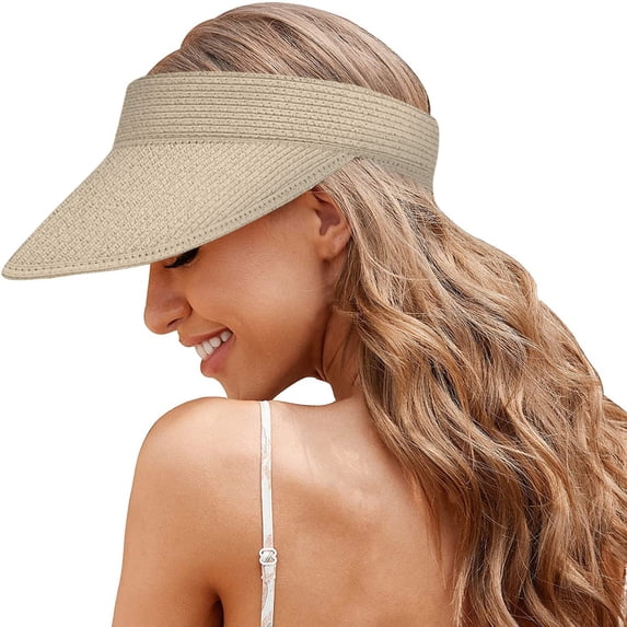 Sun Hats For Women Woman's Summer Sunhat Sun Protection Knitting Collapsible Fashion Casual Hat Hats For Women