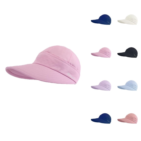 Sun Hats For Womens Wide Brim Visor Purpose Hat For Beach Summer Packable Cap