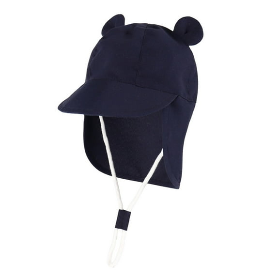 Sun Hat Toddler Sun Hats Upf 50  Wide Rigid Brim Boys Girls Beach Swim Sunhat Baby Bucket Hat Navy 6 Months-12 Months
