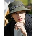 thumbnail image 1 of Sun Hats for Men, Fishing Hats for Men, Summer Fashion Nylon Big Brim Fisherman Mesh Hat with an Adjustable Elastic Drawstring is Most Suitable for A Head Circumference of 22-24 In, Army Green, 1 of 7