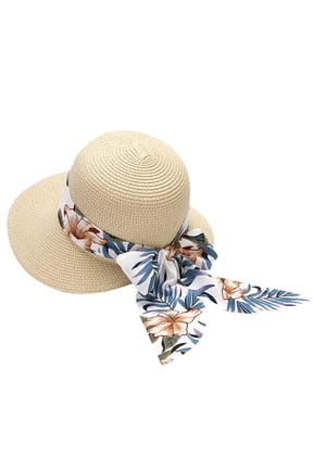 Sun Hats Sun Hats2 Women Summer Wide Straw Hat Beach Sun Hats Floppy Roll Up Sun Cap UPF 50+ Caps Black