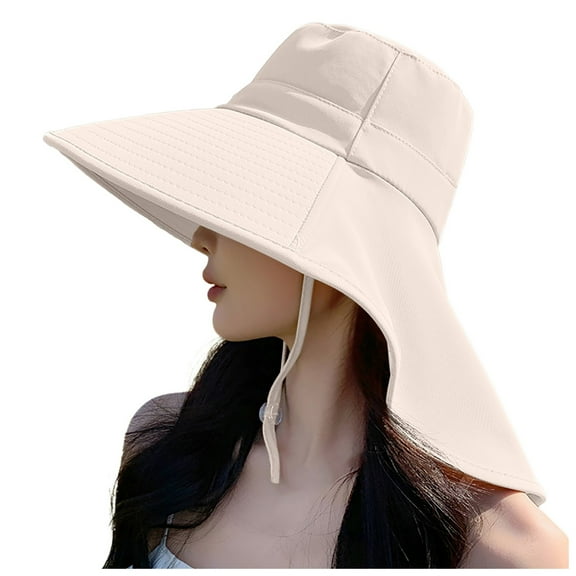 Sun Hats UPF 50  Fishing Hat Uv Protection Hat Sun Hats with UV Protection for Hiking Women's Summer Large Hat Visor Visor Neck Outdoor Mountaineering Fisherman Sun Hat