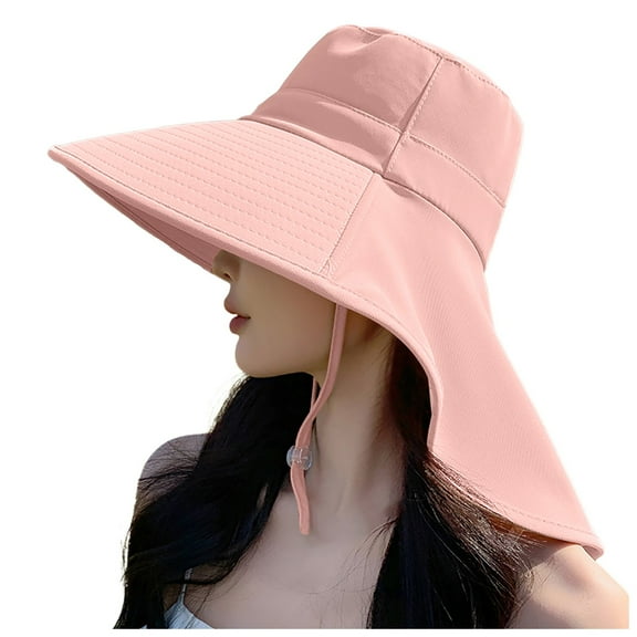 Sun Hats UPF 50  Fishing Hat Uv Protection Hat Sun Hats with UV Protection for Hiking Women's Summer Large Hat Visor Visor Neck Outdoor Mountaineering Fisherman Sun Hat