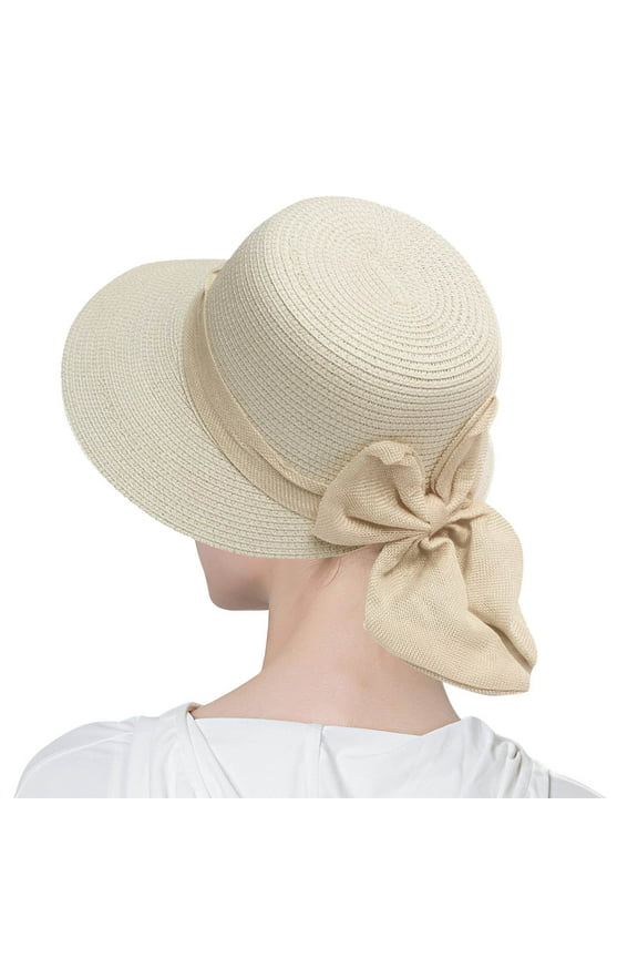 Sun Hats Visors for Women Summer Hats for Women Wide Loose Women Straw Beach Hat Sun Cap Foldable Ladies Hats