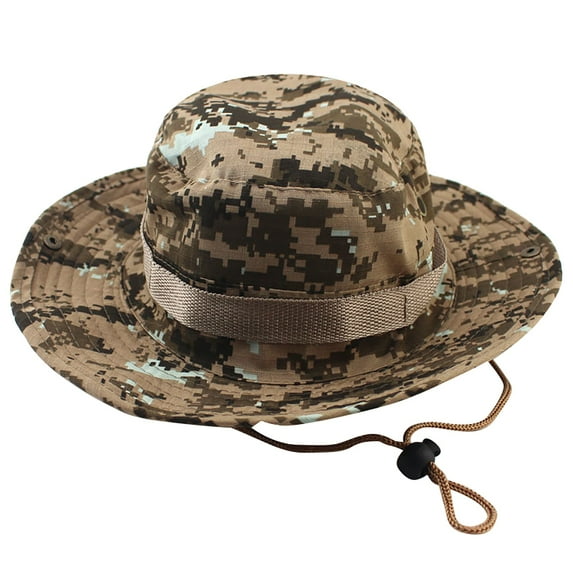 Sun Hats for Women, Audhol Outdoor Hiking Fishing Hat Fisherman's Hat Casual Jungle Round Brimmed Hat Men's and Women's Hiking Hats Fishing Hat Khaki1 L