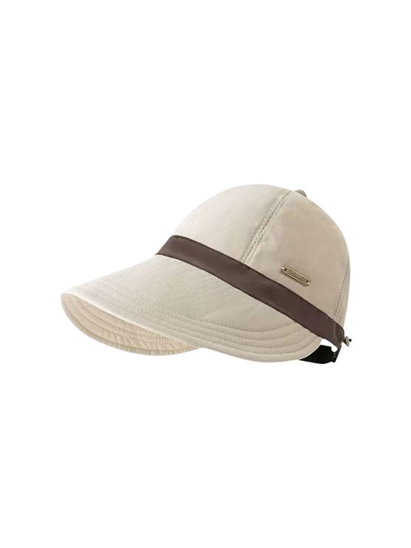 Sun Hats for Women Gardening Hat for Women Solid Color Plain Hats for Women Fitted Casual Lightweight Hats Pool Hats for Woman Cute Hats for Women Summer Hat,Beige,One Size
