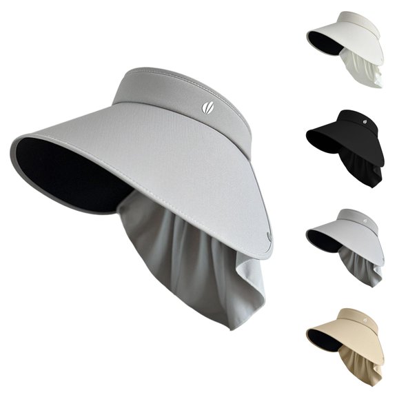 Sun Hats for Women UV Protection – Extra Large Black‑Coated Foldable Wide Brim Sun Hat, Seamless Straw Hat for Outdoor Beach, Gardening, Travel and Hiking