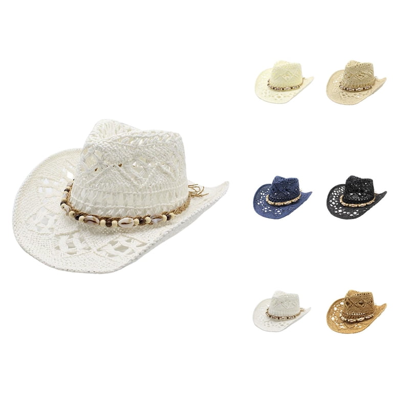 Foldable Straw Sun Hat with UV Protection, Adjustable Chin Strap, Summer Beach Floppy Beach Hats for Women Foldable Sun Hats for Women UV  main image 4