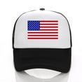 thumbnail image 1 of Sun Hats for Women Unisex America Baseball Cap United States Mesh Splice Hat for Men Women Usa Flag Adjustable Hat Size Strapback Breathable Trucker Caps Casual Sun Peak Hat Sun Hat (Clearance), 1 of 2