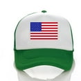 thumbnail image 1 of Weikingp Sun Hats for Women, Unisex America Baseball Cap United States Mesh Splice Hat for Men Women Usa Flag Adjustable Hat Size Strapback Breathable Trucker Caps Casual Sun Peak Hat, J, 1 of 2