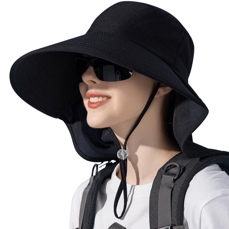 Sun Hats for Women, Wide Brim UPF 50+ Bucket Sun Hat with  display picture 2
