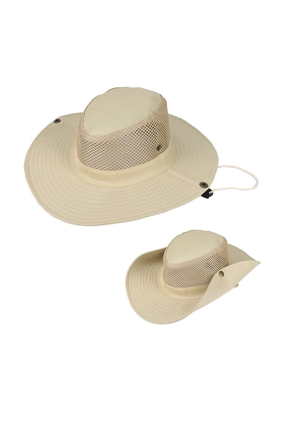 Sun Hats for Women qinhaie Unisex Solid Color Bucket Hat, Outdoor Fisherman Fishing Cap, Breathable Net Sun Visor Mountaineering Cap, Hot Summer Beach Sun Hat for Men Women Daily Outdoor Wear