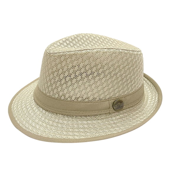 Sun Hats for Men Breathable Mesh Short Brim Panama Summer Hats
