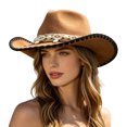 thumbnail image 1 of Sun Hats for Men Retro Jazz Hats, Retro Western Cowboy Hats, 1 of 7