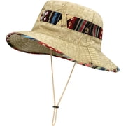 Sun Hats for Men Women Bucket Hat UPF 50+ Boonie Hat Foldable UV Protection Cotton Hat for Hiking Beach Fishing Summer Safari
