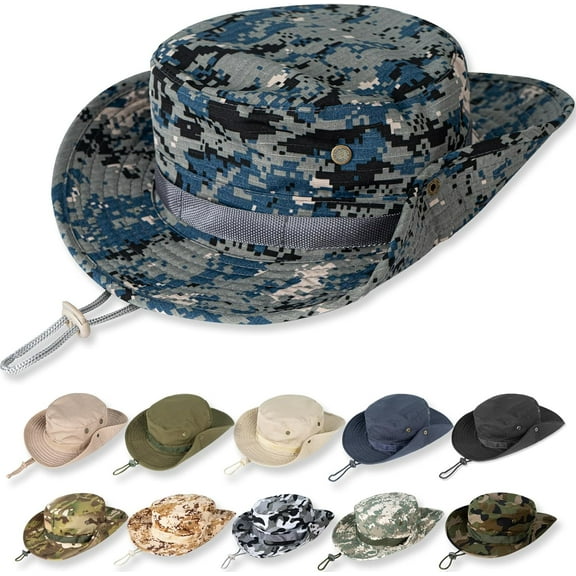 Sun Hats for Men Women Bucket Hat UPF 50+ UV Protection Boonie Hat for Safari Fishing Hiking Garden Beach
