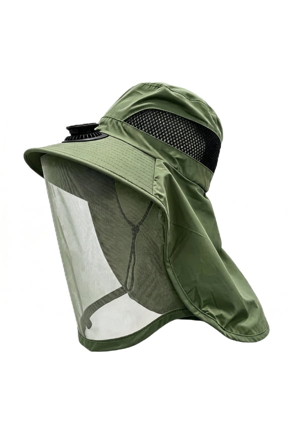 Sun Hats for Men Women, Detachable Full Face Visor Bug Proof Sun Hat, Wide Brim Fishing Hat for Fishing Camping Mountain Travel