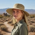 thumbnail image 1 of Sun Hats for Men & Women - UPF 50+ Wide Brim Bucket Hat, Breathable Fishing & Safari Hat with Neck Flap for Summer UV Protection, 1 of 6