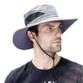 thumbnail image 1 of Sun Hats for Men/Women, Wide Brim Bucket Hat Waterproof Breathable Packable Boonie Hat for Fishing UPF 50 UV Protection, 1 of 7