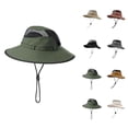 thumbnail image 1 of Sun Hats for Men Women Wide Brim Bucket Hats Uv Protection Upf 50+ Summer Boonie Hat Fishing Hiking Camping Hat, 1 of 3