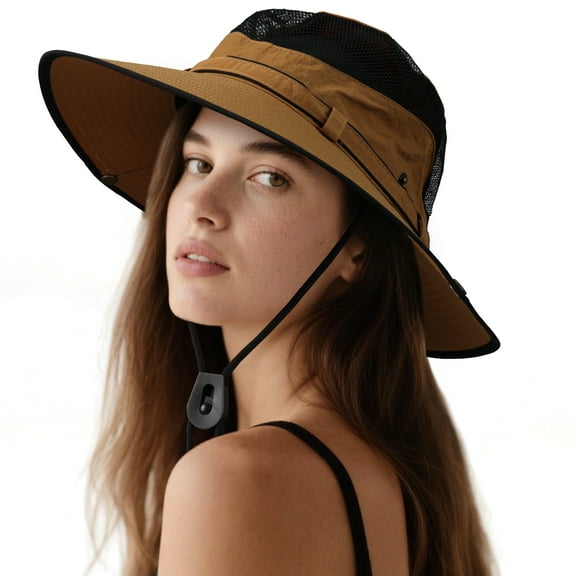 OZERO Sun Hats for Women Beach Hat Womens Sun Hat with UV Protection Wide Brim Outdoor Foldable Bucket Hat