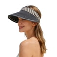 thumbnail image 1 of Sun Hats for Women Color Blocking Wide Brim Sun Hat Boho Beach Hat, 1 of 5