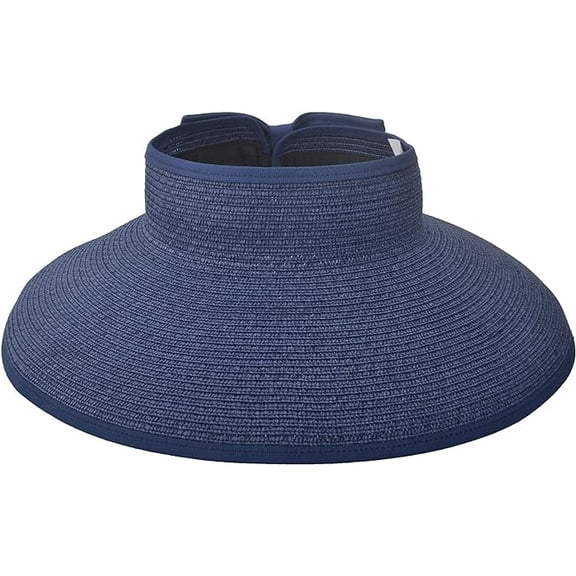 Sun Hats for Women Fashionable Womens Wide Brim Hat Roll-up Straw Sun Visor Hat