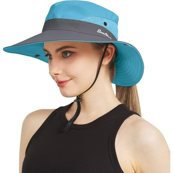 Sun Hats for Women Men 3” Wide Brim UPF 50+ Fishing Beach Bucket Hats