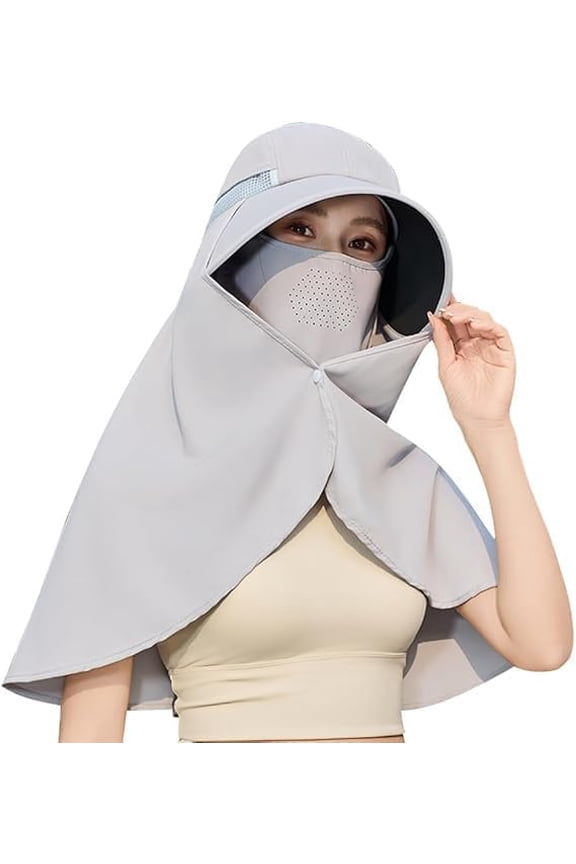 Sun Hats for Women Oversized Wide Brim Shawl with Neck Flap Face Mask Hiking Visor Hat Full Protection Fishing Hat