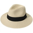 thumbnail image 1 of Sun Hats for Women Summer Wide Brim Straw Beach Hat, 1 of 3