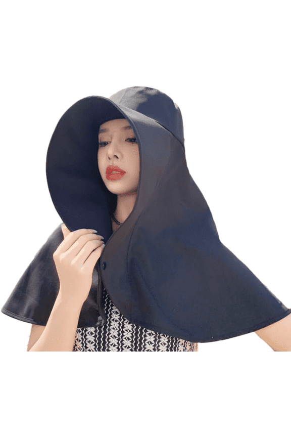 Sun Hats for Women Sun Protection Wide Brim Shawl with Neck Flap Hiking Visor Hat Outdoor Summer Beach