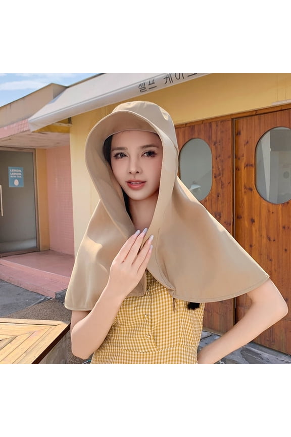Sun Hats for Women Sun Protection Wide Brim Shawl with Neck Flap Hiking Visor Hat Outdoor Summer Beach