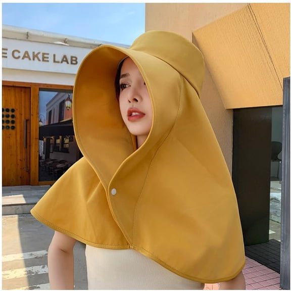 Sun Hats for Women Sun Protection Wide Brim Shawl with Neck Flap Hiking Visor Hat Outdoor Summer Beach