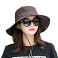 thumbnail image 1 of Sun Hats for Women UV Protection Foldable Wide Brim Hiking Beach Fishing Summer Safari, 1 of 9