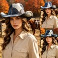 thumbnail image 1 of Sun Hats for Women Unisex Classic Cowboy Hat Western Headwear Outdoor Adventure Ranch OTHER3 One Size, 1 of 5