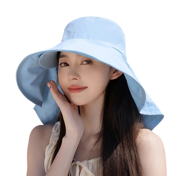 Sun Hats for Women Uv Protection Spring and Summer Outdoor Double-Layer Large Eave Sun Hat