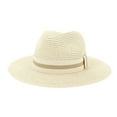 thumbnail image 1 of Sun Hats for Women Wide Brim Beach Hat Straw Visor Ponytail Summer Packable Beach Vacation Z02 B One Size, 1 of 2