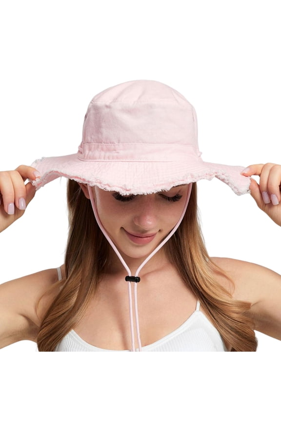 Sun Hat for Women UV Protection Breathable Wide Brim Bucket Hat for Summer Fishing Hiking Camping Lightweight Foldable Outdoor Cap