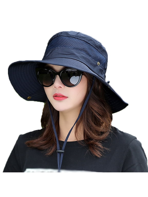 Sun Hats for Women, Wide Brim Foldable Boonie Hat for Fishing Hiking Gardening