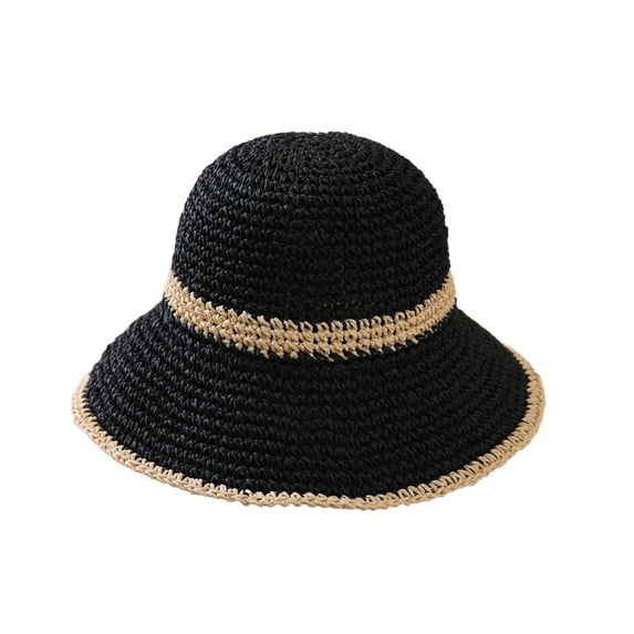 Sun Hats for Women Wide Brim Foldable Hat Summer Outdoor Beach Straw Hat
