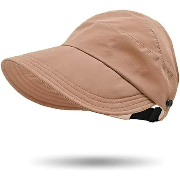 Sun Hats for Women Wide Brim UV Protection Hollow Top Sun Hat Summer Beach Packable Visor
